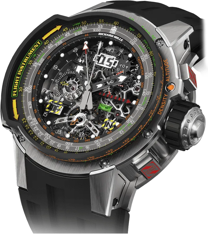 Richard Mille RM 039 Manual Winding Tourbillon Chronograph Aviation, Titanium case