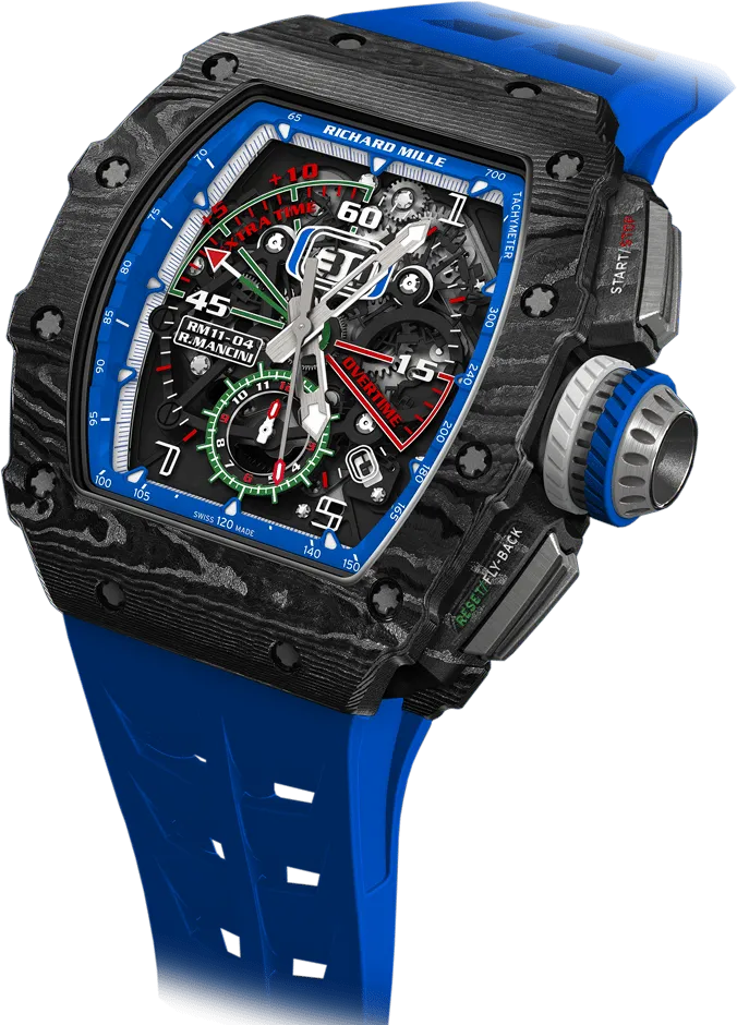 Richard Mille RM 11-04 Automatic Winding Flyback Chronograph Roberto Mancini, Carbon TPT case