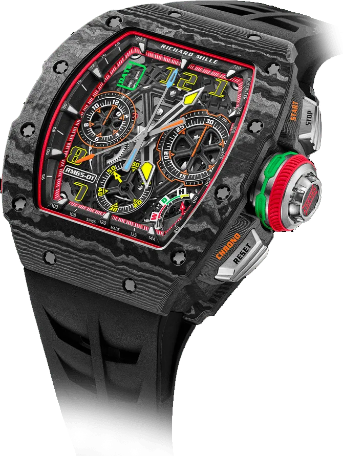 Richard Mille RM 65-01 Automatic Winding Split-seconds Chronograph, Carbon TPT case