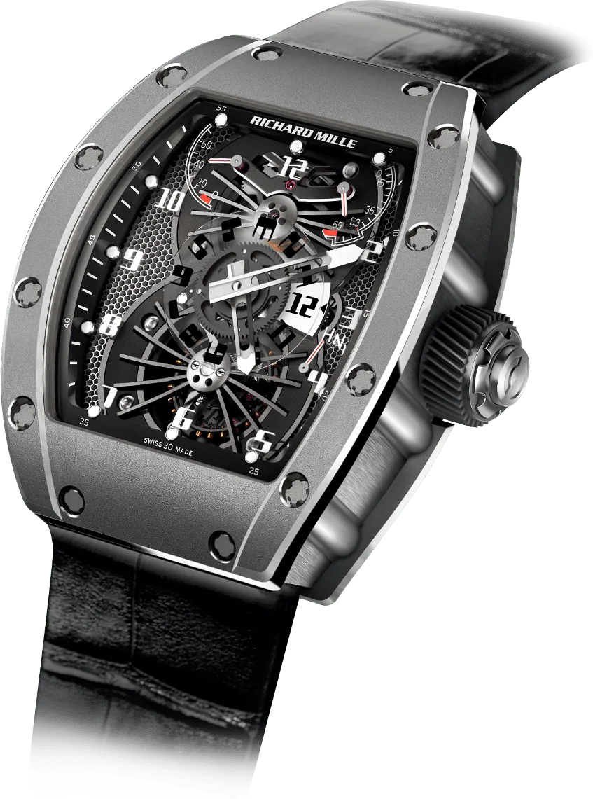 Richard Mille RM 022 Tourbillon Aerodyne Dual Time Zone, Titanium case
