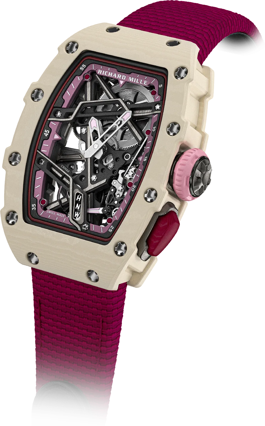 Richard Mille RM 07-04 Creamy White, Carbon TPT case
