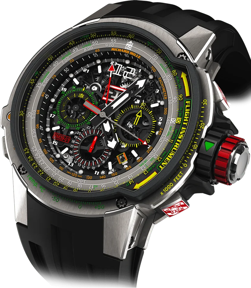 Richard Mille RM 39-01 Automatic Winding Flyback Chronograph Aviation, Titanium case