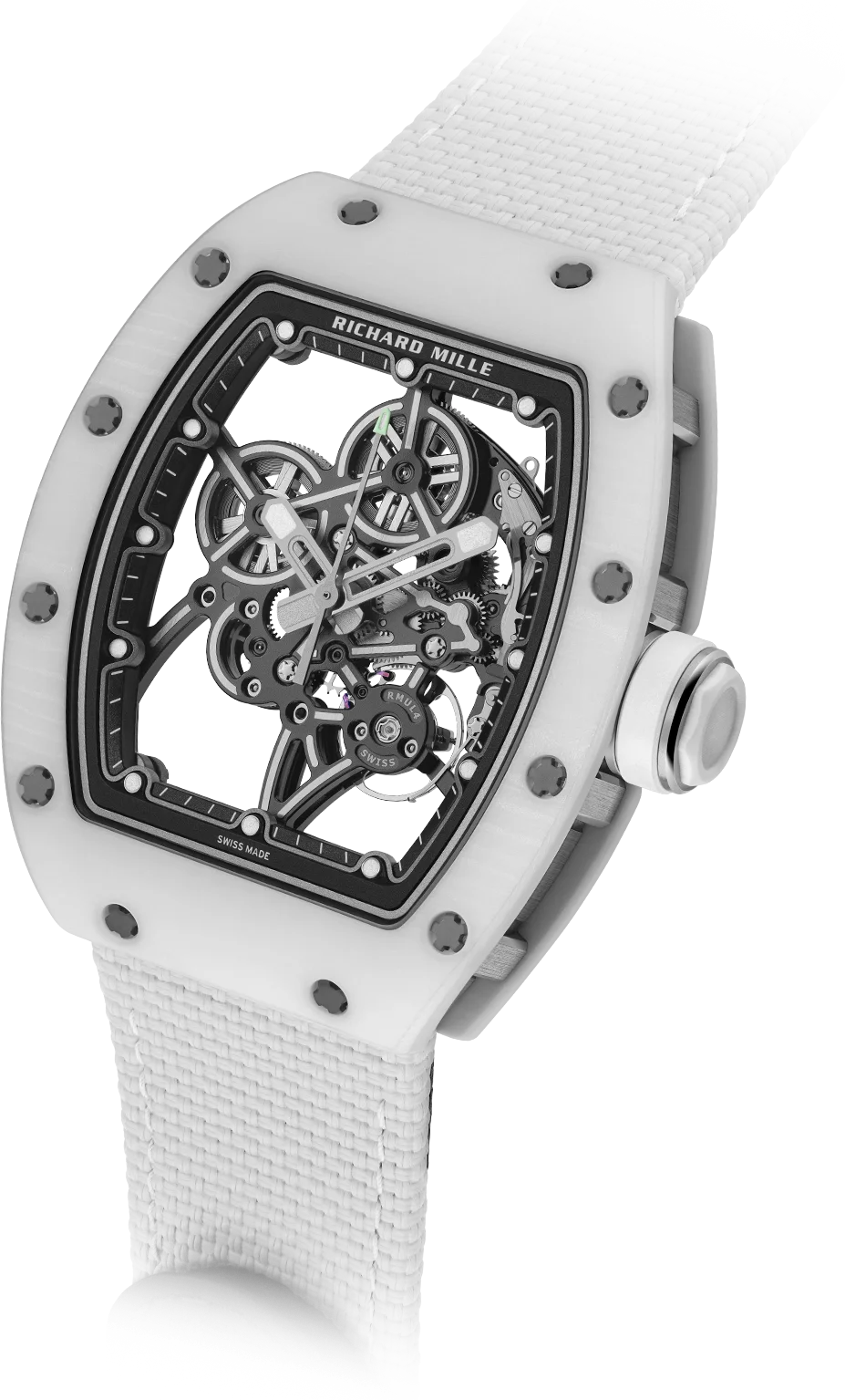 Richard Mille RM 55-01 White Quartz TPT, Carbon TPT case