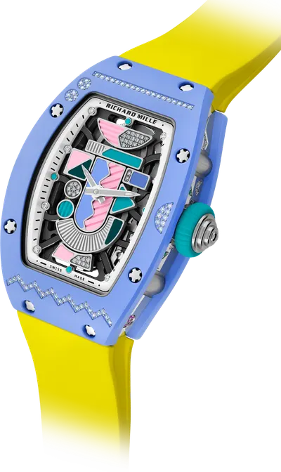 Richard Mille RM 07-01 Coloured Ceramics Powder Blue, TZP ceramic case