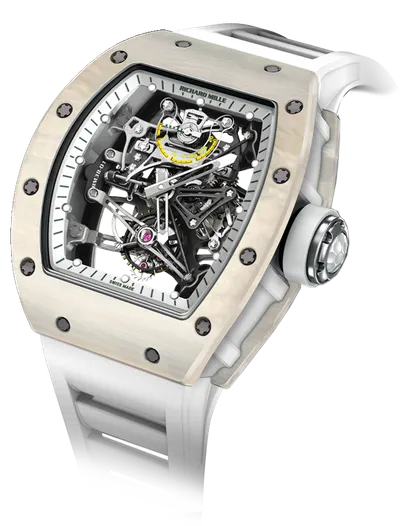 Richard Mille RM 38-01 White, White Quartz TPT case