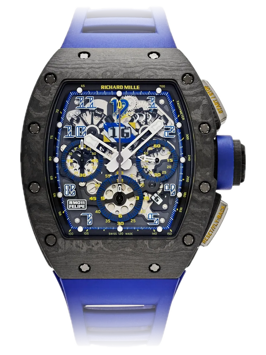 Richard Mille RM 011 10th Anniversary Felipe Massa, Carbon TPT case