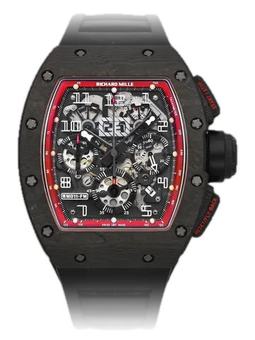Richard Mille RM 011 Felipe Massa Black Knight, Carbon TPT case