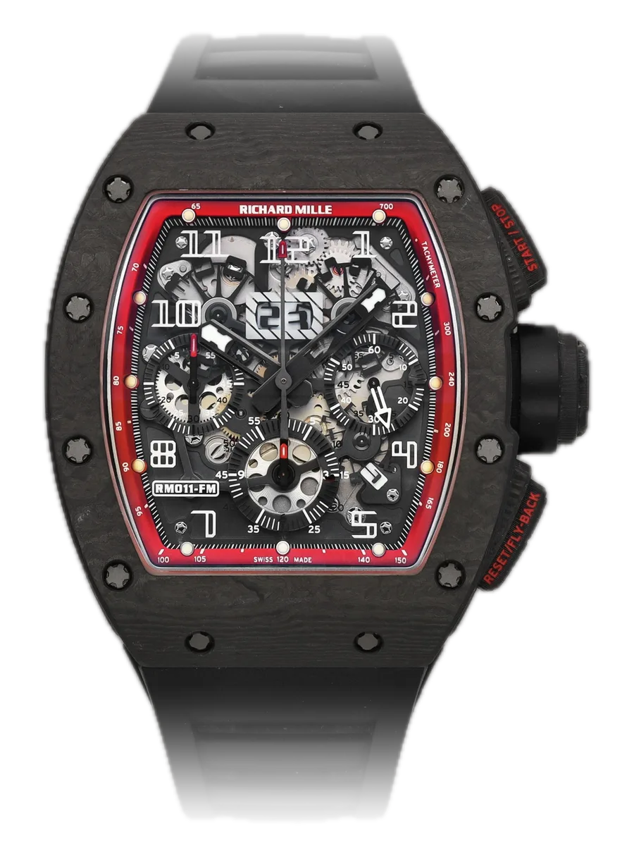 Richard Mille RM 011 Felipe Massa Black Knight, Carbon TPT case
