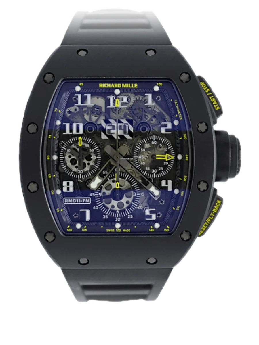 Richard Mille RM 011 Yellow Flash, Carbon TPT case