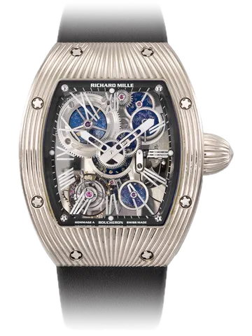 Richard Mille RM 018 Blued and gold minerals wheels, White gold case