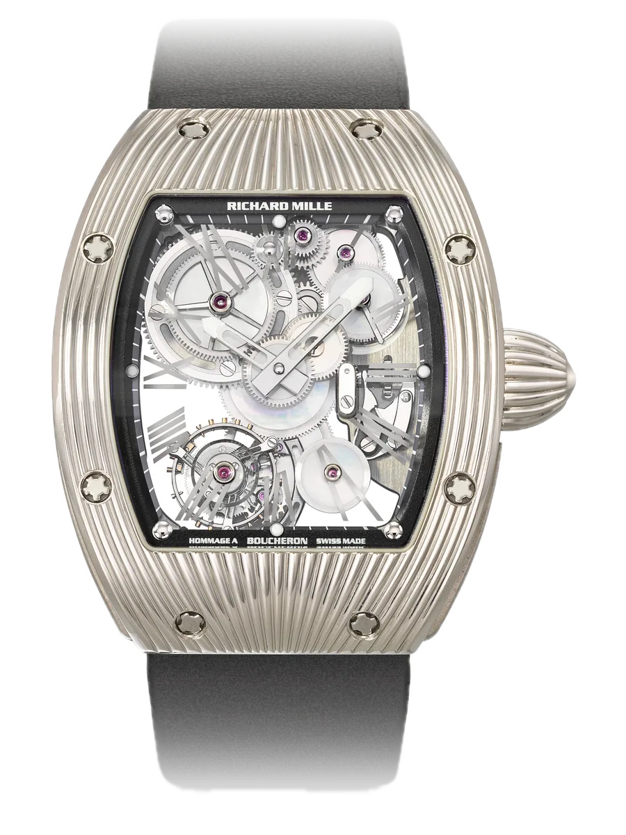Richard Mille RM 018 Mother-of-pearl wheels, White gold case