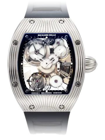 Richard Mille RM 018 White agate wheels, White gold case