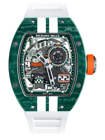 Richard Mille RM 029 Le Mans Classic, Green Quartz TPT bezel and caseback case