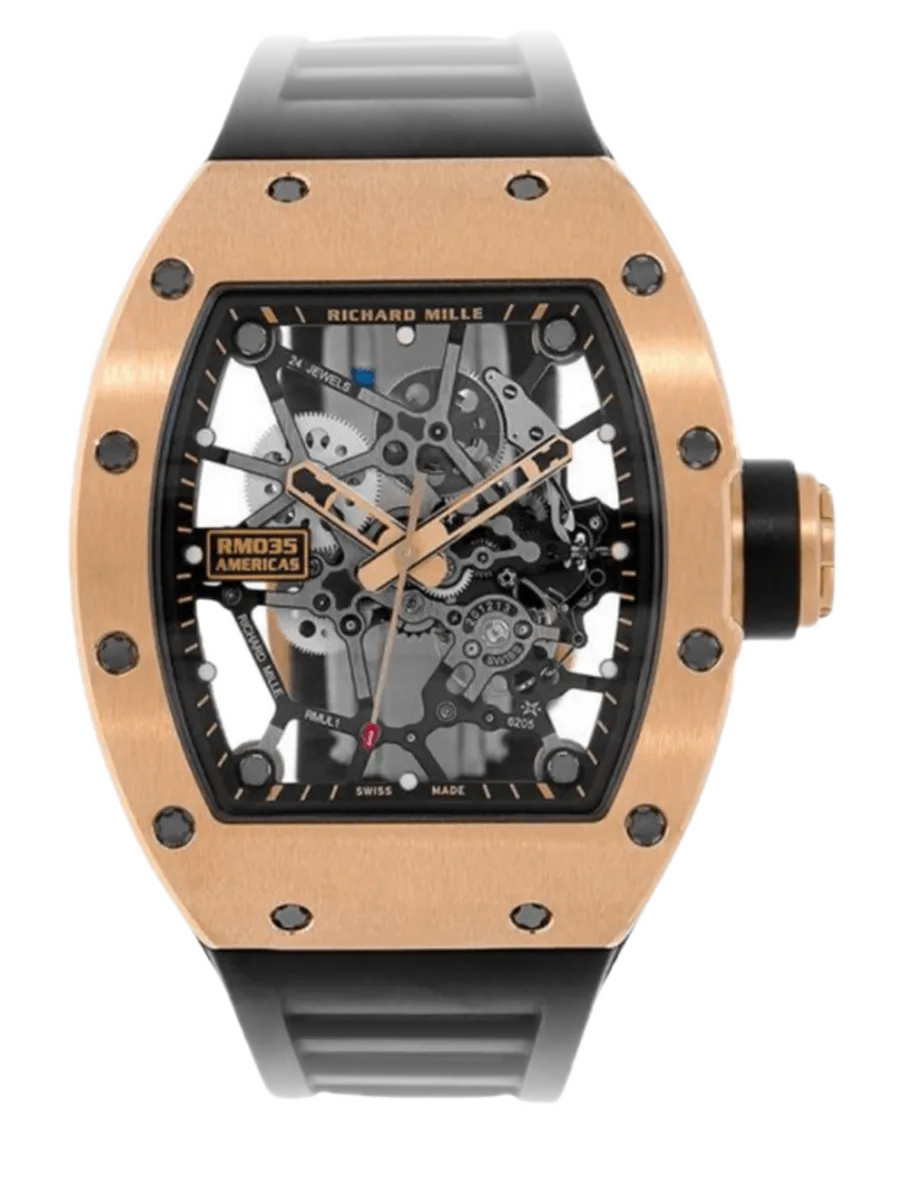 Richard Mille RM 035 Toro Americas 2, Gold Carbon TPT case