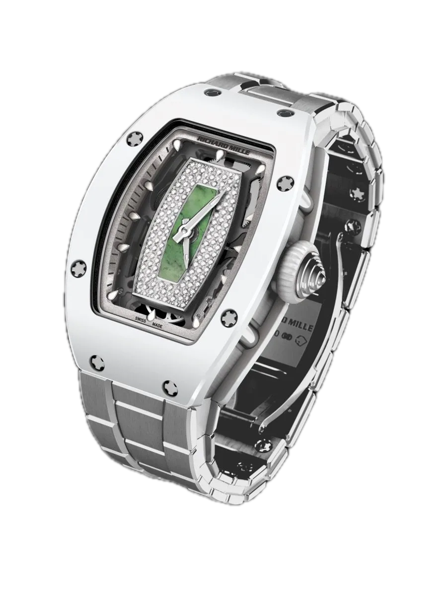 Richard Mille RM 07-01 White gold, ATZ and jade, Carbon TPT case