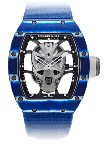 Richard Mille RM 52-06 Blue and white Quartz TPT, Carbon TPT case