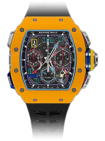 Richard Mille RM 65-01 Dark Yellow, Dark yellow Quartz TPT case