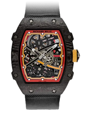 Richard Mille RM 67-02 Alexander Zverev, Black case with red and yellow case