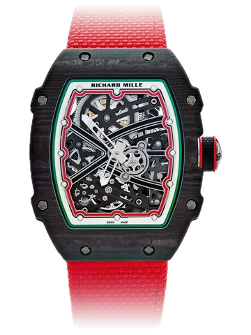Richard Mille RM 67-02 Italy, Carbon TPT with red case