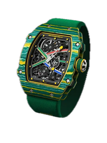 Richard Mille RM 67-02 Wayde van Niekerk, Yellow and green case layers case