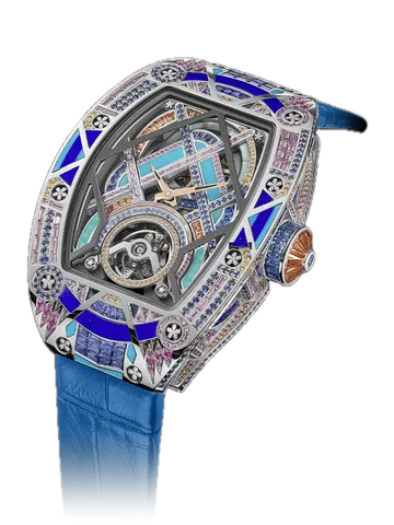 Richard Mille RM HJ-02 Blue Ballet, Titanium case